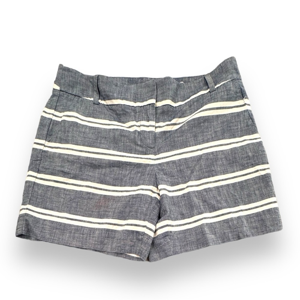 Ann Taylor LOFT Women's Blue and White Riviera Shorts